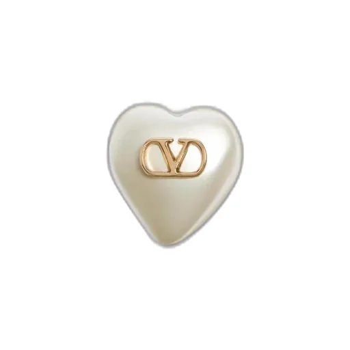 Vlogo Signature Metal And Pearl Earrings