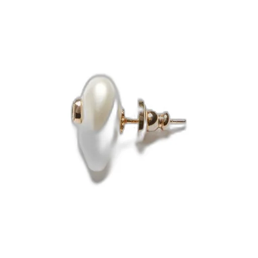 Vlogo Signature Metal And Pearl Earrings