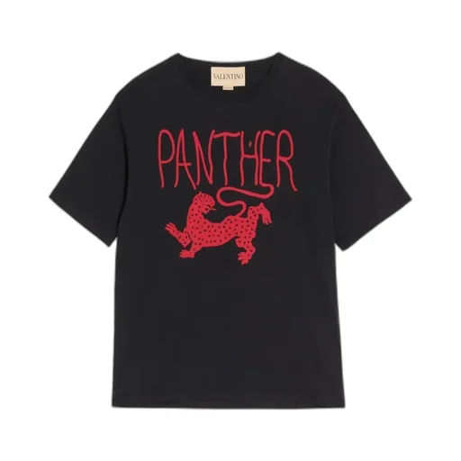 Valentino Animal Printed Crewneck T-Shirt