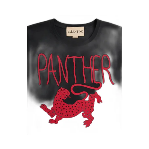 Valentino Animal Printed Crewneck T-Shirt