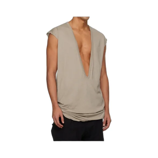 Dylan Plunge-Neck Sleeveless T-Shirt