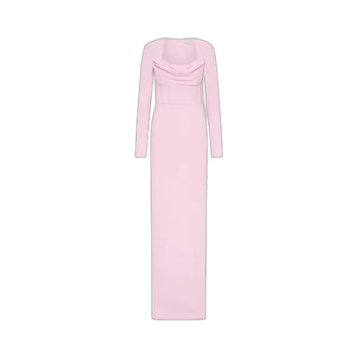 Nemy Cowl-Neck Long-Sleeve Maxi Dress