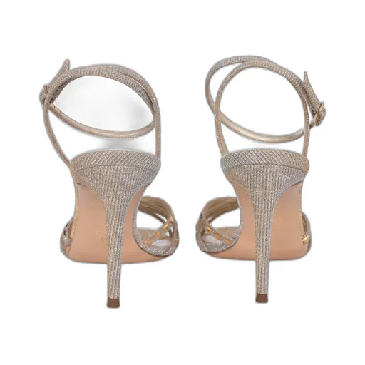 Studded High-Heeled Sandals