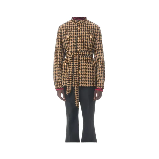 Houndstooth Wool Jacket