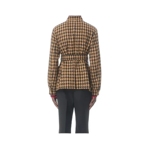 Houndstooth Wool Jacket