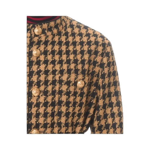 Houndstooth Wool Jacket