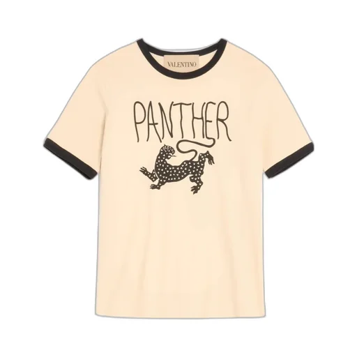 Valentino Panther Printed Crewneck T-Shirt