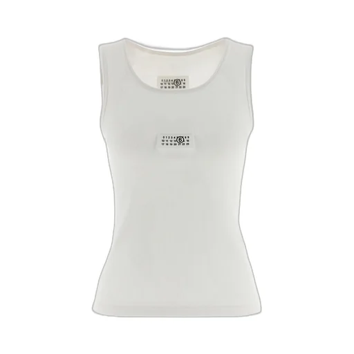 Mm6 Maison Margiela Plaque Sleeveless Tank Top