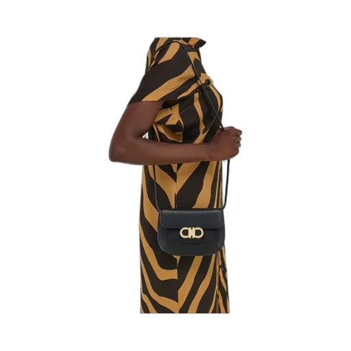 Ferragamo Logo Plaque Crossbody Bag