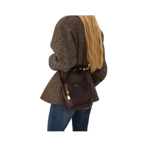 Chloé Spin Logo Printed Small Top Handle Bag