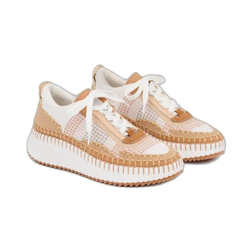 Chlo Nama Lace-Up Sneakers