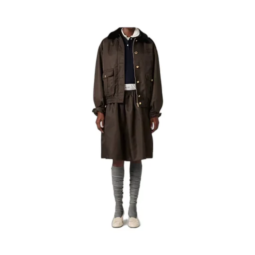 Miu Miu Button-Up Padded Jacket