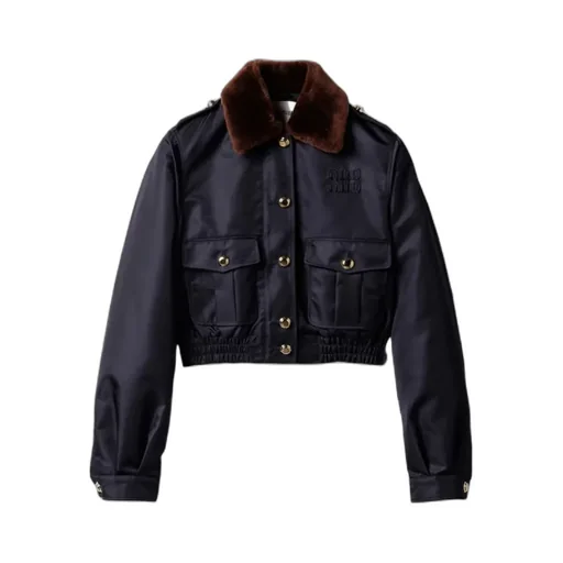 Miu Miu Button-Up Cropped Jacket