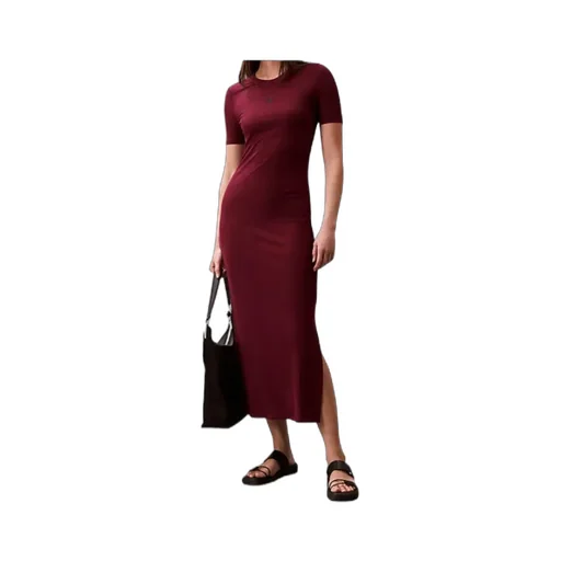 Modal Stretch Rib Midi Dress