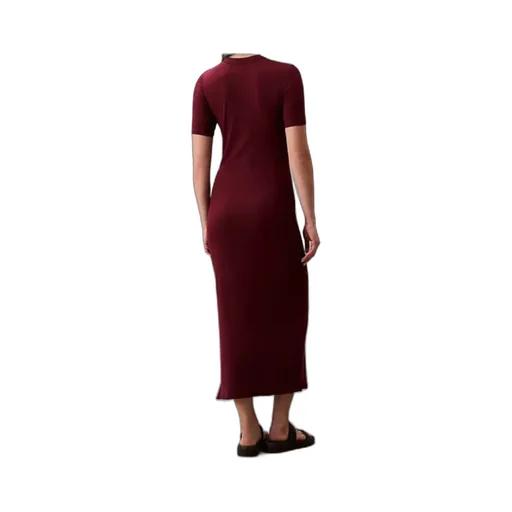 Modal Stretch Rib Midi Dress