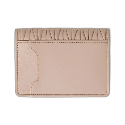 Miu Miu Logo-Lettering Matelassé Cardholder