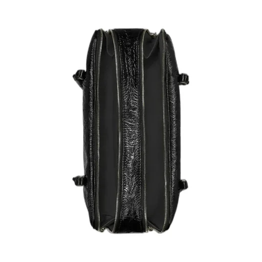 Small Marshmallow Crinkle-Leather Shoulder Bag
