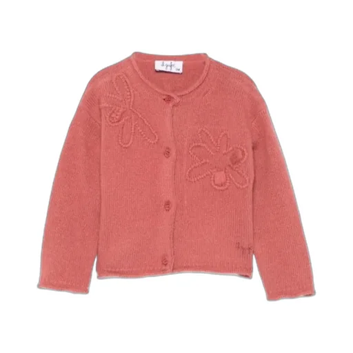 Floral-Embroidered Cardigan