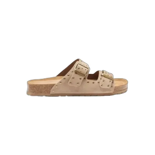Scarosso Delilah Stud-Embellished Slip-On Sandals
