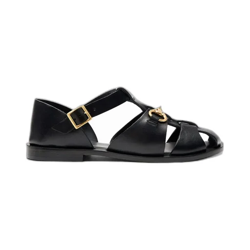 Scarosso Helene Round-Toe Sandals