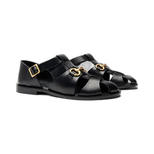 Scarosso Helene Round-Toe Sandals