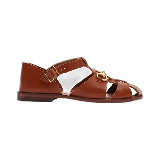 Scarosso Helene Round-Toe Sandals