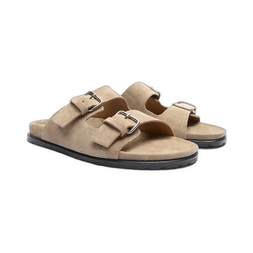 Scarosso Enea Buckled Slip-On Sandals