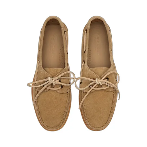 Scarosso Morgan Round-Toe Lace-Up Boat Shoes