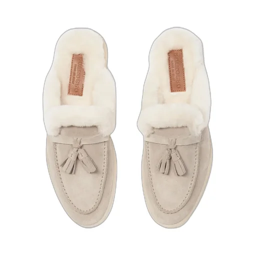 Scarosso Lucrezia Shearling Slip-On Mules