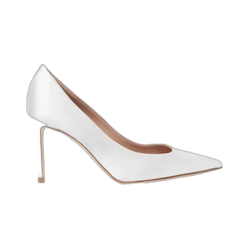 Scarosso Greta Satin Pointed-Toe Pumps