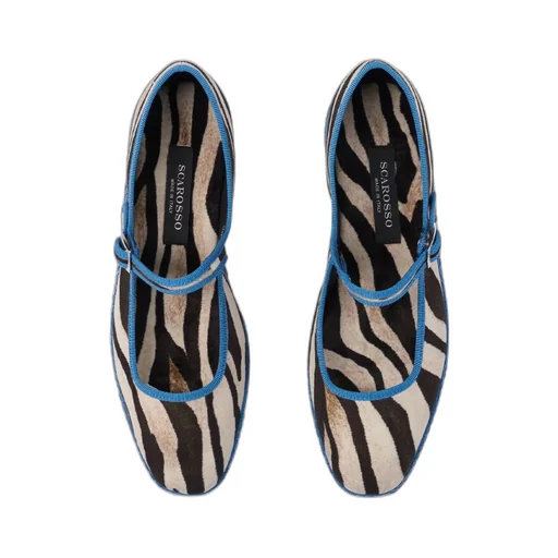 Scarosso Petra Animal-Print Velvet Slippers