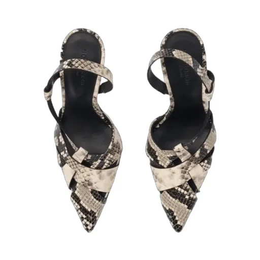 Scarosso Athena Embossed Slingback Pumps