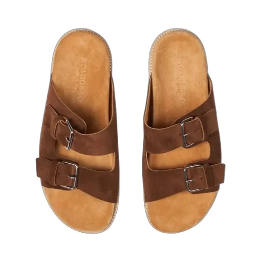 Scarosso Enea Buckled Slip-On Sandals