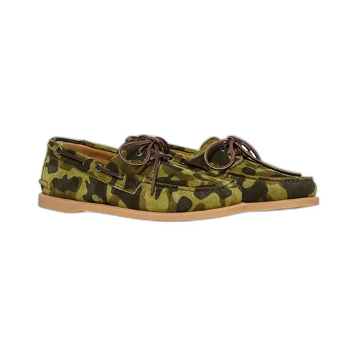 Scarosso Morgan Camo Boat Shoes