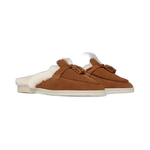 Scarosso Lucrezia Shearling Slip-On Mules