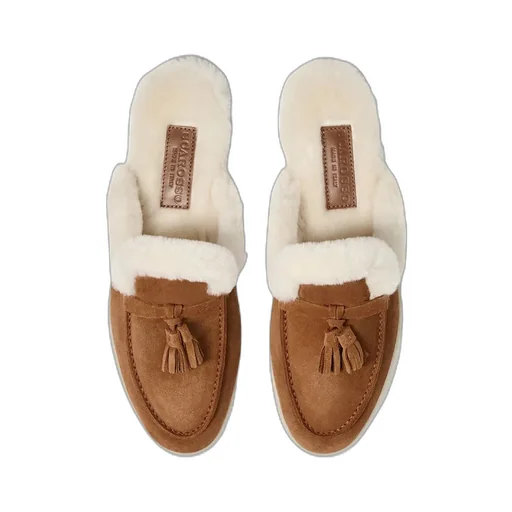 Scarosso Lucrezia Shearling Slip-On Mules