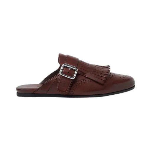 Scarosso Gemma Fringed Mule Flat Shoes