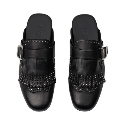 Scarosso Gaia Studded Mule Flat Shoes