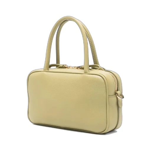 Prada Triangle-Logo Zipped Handbag