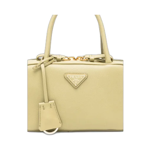 Prada Triangle-Logo Zipped Handbag