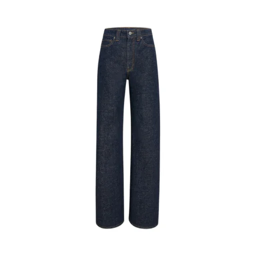 Khaite Dane High Waisted Wide-Leg Jeans