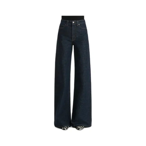 Khaite Dane High Waisted Wide-Leg Jeans