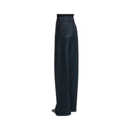 Khaite Dane High Waisted Wide-Leg Jeans