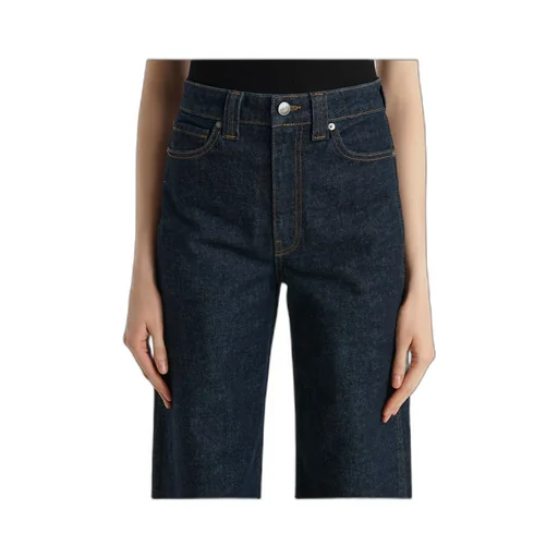Khaite Dane High Waisted Wide-Leg Jeans