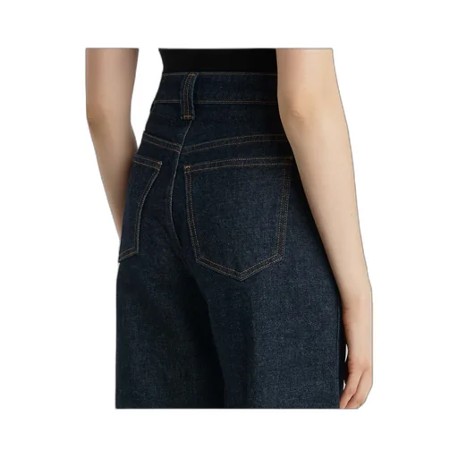 Khaite Dane High Waisted Wide-Leg Jeans
