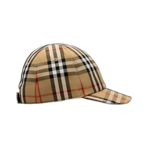 Check Cotton Baseball Cap