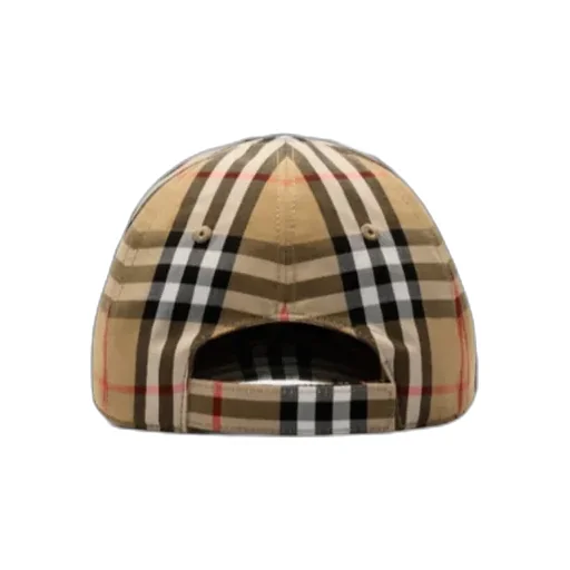 Check Cotton Baseball Cap
