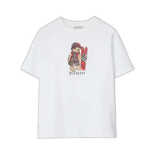 Burberry Kids Ski Bear Crewneck T-Shirt