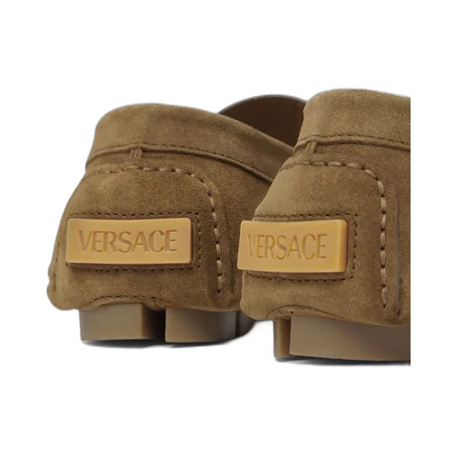 Versace Medusa Plaque Slip-On Loafers