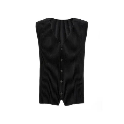 Homme Plissé Issey Miyake V-Neck Pleated Vest